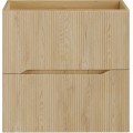 Závěsná skříňka Nordic Beyond s deskou a umyvadlem 60 cm dub cremona