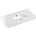 Závěsná skříňka Ovalia Pure s umyvadlem 80 cm dub Cremona