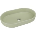 Koupelnová sestava Ovalia River s deskou, umyvadlem a skříňkami 80 cm dub Cremona