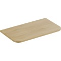 Koupelnová sestava Ovalia River s deskou, umyvadlem a skříňkami 80 cm dub Cremona