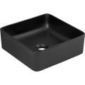 Koupelnová sestava s deskou, skříňkami umyvadlem, zrcadlem a toaletou Talia Casella 60 cm černý mat/dub casella