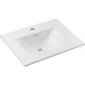 Závěsná skříňka Talia Casella se zápustným umyvadlem 60 cm černý/dub casella