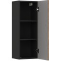 Koupelnová sestava s deskou, umyvadlem a skříňkami Talia Casella Trust 80 cm černý mat/dub casella