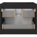 Závěsná skříňka Talia Casella s deskou a umyvadlem 60 cm černý mat/dub casella