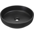 Koupelnová sestava s deskou, skříňkami, umyvadly a zrcadlem Talia Casella 120 cm černý mat/dub casella