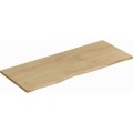 Závěsná skříňka pod umyvadlo Dalia Cashmere Nature s deskou a regály 120 cm dub cremona/kašmírová