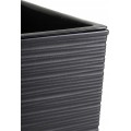 Sada 2 ks květináčů Porto Riflo 75x39,6/67,7x35 cm černá