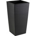 Sada 2 ks květináčů Porto Riflo 75x39,6/67,7x35 cm černá