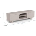 TV stolek Magee 160 cm šedý