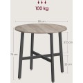Jídelní stůl Vasagle Verona 80 cm šedo-béžový melír/černý