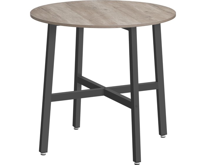 Jídelní stůl Vasagle Verona 80 cm šedo-béžový melír/černý