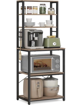 Kuchyňský regál Vasagle Vogues 60 cm černý/šedý