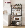 Kuchyňský regál Vasagle Muse 80 cm šedo-béžový/černý