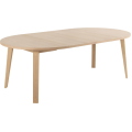 Sada 2 ks prodlužujících desek k jídelnímu stolu A-Line 120x50 cm dubová bělená