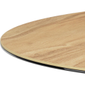 Kulatý jídelní stůl Heaven 119 cm dub divoký/černý