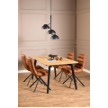Designová jídelní židle Milford hnědá