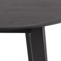 Kulatý jídelní stůl Roxby 120 cm černý