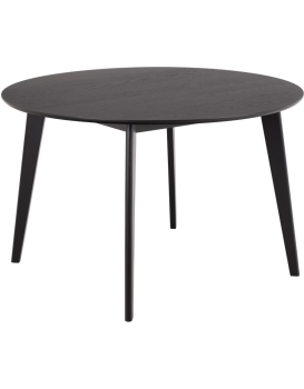 Kulatý jídelní stůl Roxby 120 cm černý