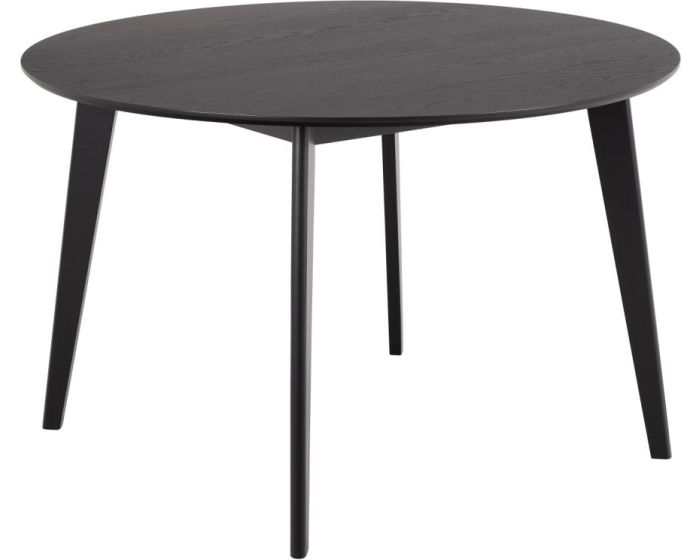 Kulatý jídelní stůl Roxby 120 cm černý