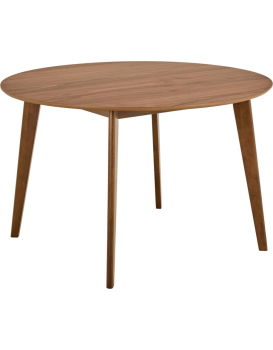 Kulatý jídelní stůl Roxby 120 cm ořech
