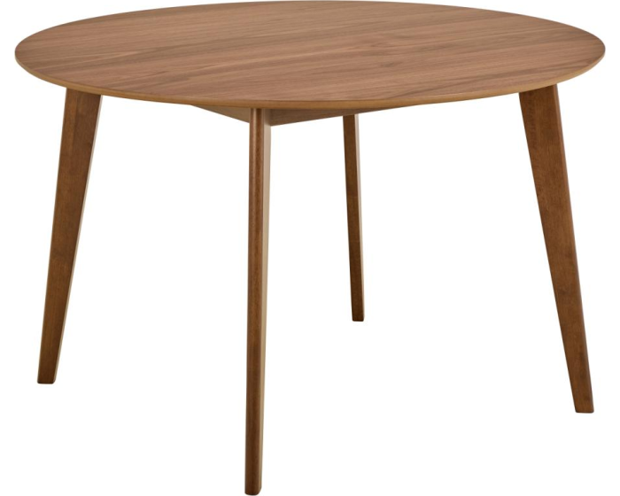 Kulatý jídelní stůl Roxby 120 cm ořech