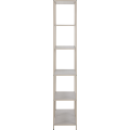 Regál Seaford 77x185 cm šedá