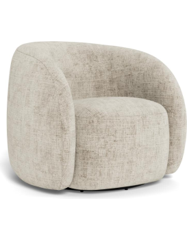 Otočné designové lounge křeslo Lodi béžové