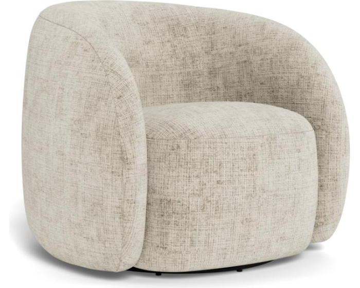 Otočné designové lounge křeslo Lodi béžové