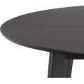 Kulatý jídelní stůl Roxby 120 cm černý