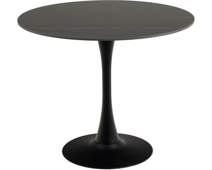 Kulatý jídelní stůl Malta 90 cm černý