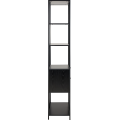 Knihovna SEAFORD II 185 cm černá
