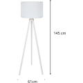 Stojací lampa Aomi I bílá