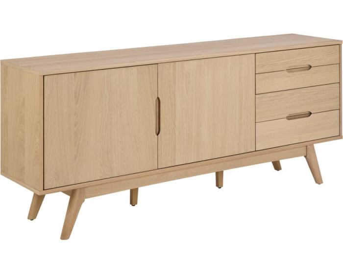 Komoda Marte 180 cm dub bělený