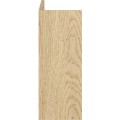 Závěsná skříňka pod umyvadlo Aster Ovalia s deskou 120 cm dub cremona/zelená