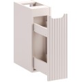 Závěsná skříňka pod umyvadlo Nova Cashmere II s deskou 80 cm kašmírová/dub evoke