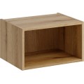 Koupelnová sestava Nova Cashmere II s deskou, regálem a skříňkami 50 cm kašmírová/dub coast evoke