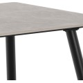 Jídelní set Wicklow 140 cm šedý mramor/zelený