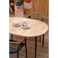 Rozkládací jídelní stůl Pivot 102/141 cm dub artisan/černý buk