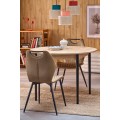 Rozkládací jídelní stůl Pivot 102/141 cm dub artisan/černý buk