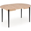 Rozkládací jídelní stůl Pivot 102/141 cm dub artisan/černý buk