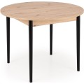 Rozkládací jídelní stůl Pivot 102/141 cm dub artisan/černý buk
