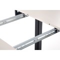 Rozkládací jídelní stůl Ringo 102/142 cm kašmírový/černý