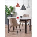 Rozkládací jídelní stůl Ringo 102/142 cm kašmírový/černý