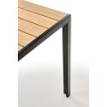 Zahradní stůl Fierro 80 cm hnědý/černý