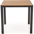 Zahradní stůl Fierro 80 cm hnědý/černý