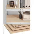 Sada regálů Regmet 2 ks 160 cm hnědá/stříbrná