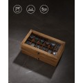 Úložný box na hodinky Vrangle 34 cm hnědý