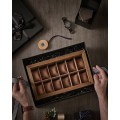 Úložný box na hodinky Vrangle 34 cm hnědý