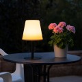 Stolní LED lampa Mikah teplá bílá/černá