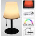 Stolní LED lampa Mikah teplá bílá/černá